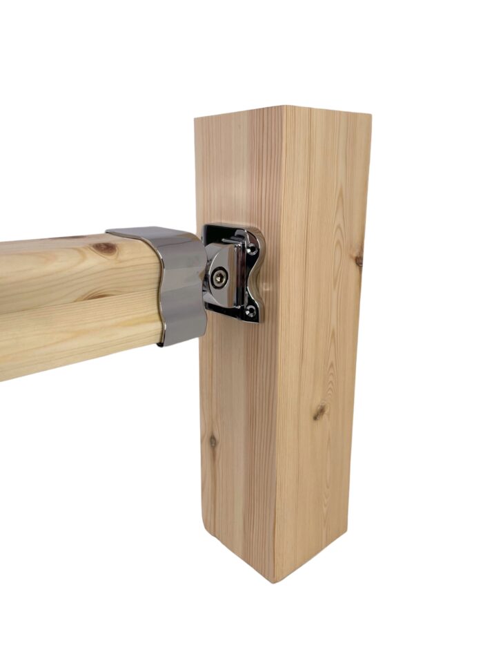 Traditional Chrome Adjustable Handrail Connector - Image 2