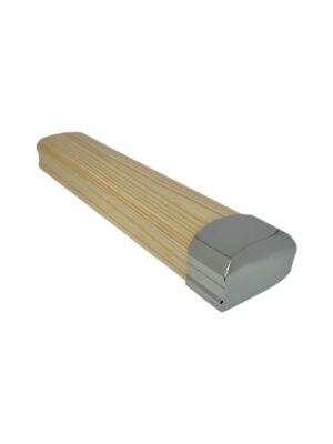 2.4m Solution Pine & Chrome or Brushed Nickel Wall Handrail Kit