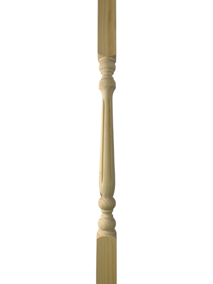 Ash Fluted Colonial Stair Spindle 41mm x 900mm - Image 2