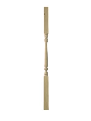 Pine Turned Colonial Stair Spindle 41mm x 1100m