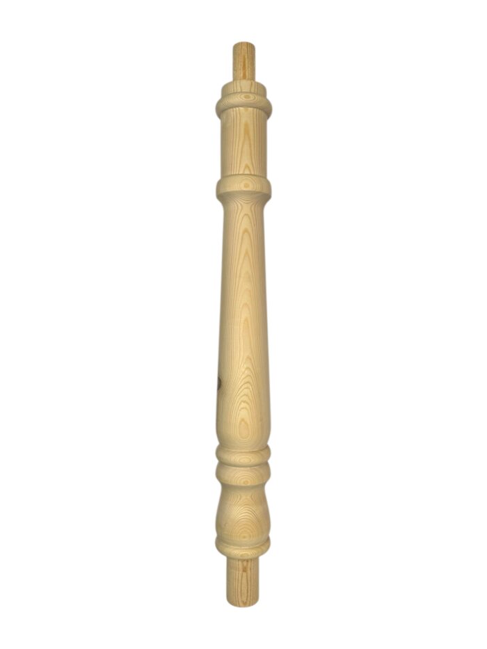 Pine Georgian Turned Continuous Newel Post 90mm x 675mm