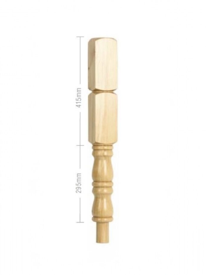 Hemlock Georgian Turned Double Newel Post 90mm x 710mm - Image 4