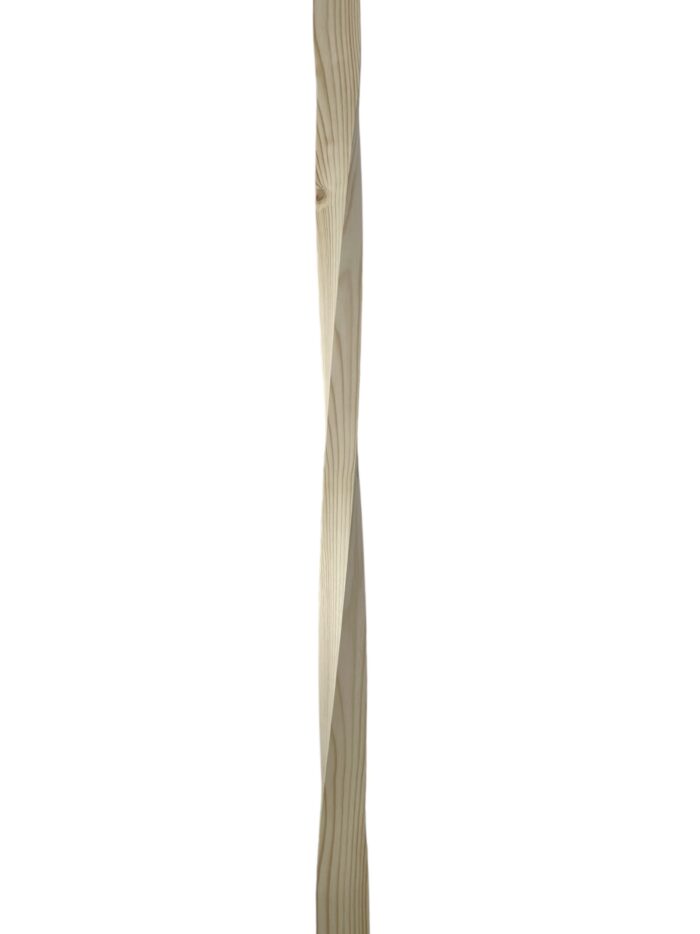 Pine Double Twist Contemporary Stair Spindle 41mm x 900mm - Image 2