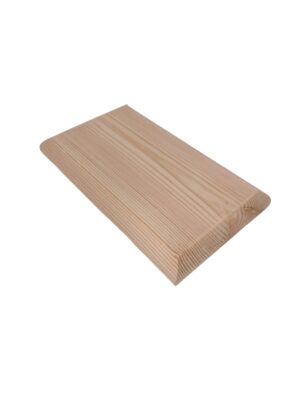 Pine Double Flat Newel Cap 166mm x 83mm