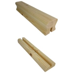 Pine 10mm Glass Handrail and 2-part Baserail - In Various Lengths