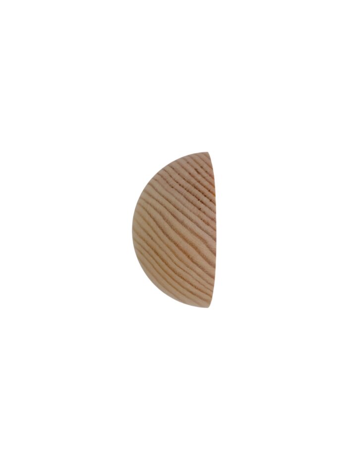 Pine HALF Ball Newel Cap 90mm - Image 2