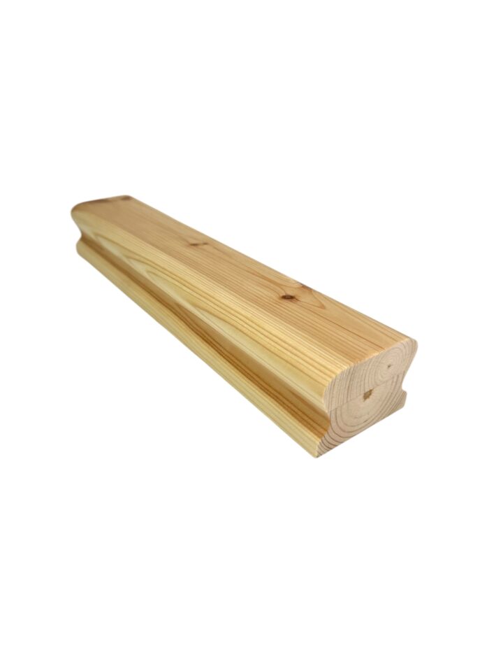 3.9m Low Profile Pine & Chrome or Brushed Nickel Wall Handrail Kit - Image 6