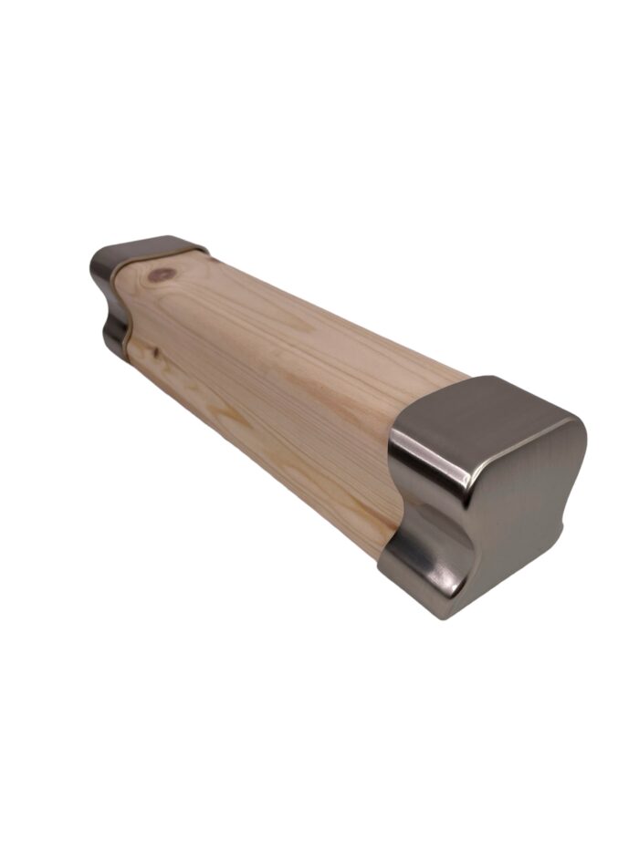 2.4m Traditional Pine Wall Handrail Kit - Chrome or Brushed - Image 2