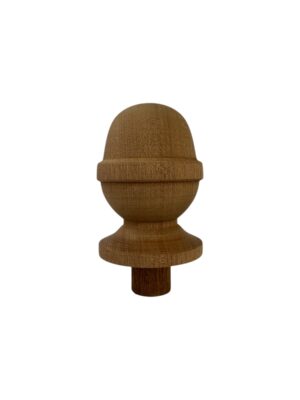 Sapele Acorn Newel Cap 90mm