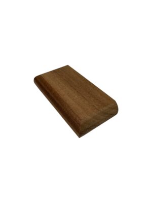 Sapele HALF Flat Newel Cap 90mm