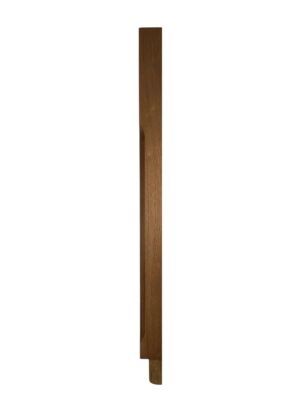 Sapele HALF Stop Chamfer Spigot Newel Post 90mm x 790mm