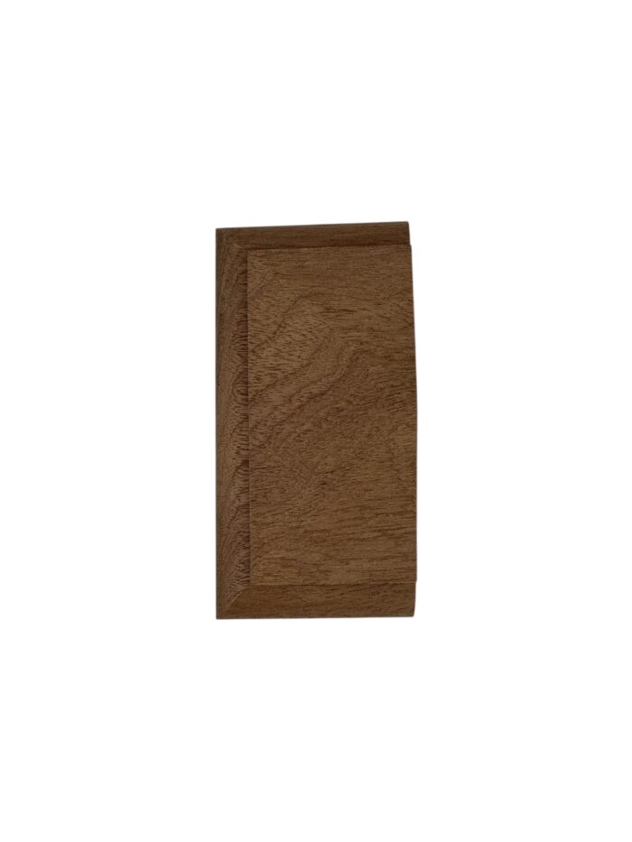 Sapele HALF Square Pyramid Newel Cap 90mm - Image 2
