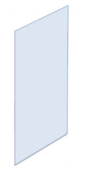 Solution Rake Glass Panel for 8mm Grooved Rails