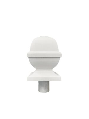 White Primed Square Acorn Newel Cap 90mm