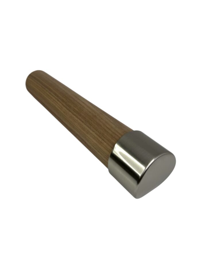 2.4m Mopstick Black Walnut & Chrome or Brushed Nickel Wall Handrail Kit