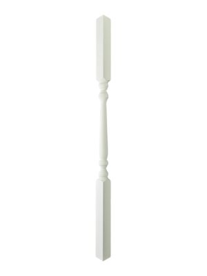 White Primed Turned Colonial Stair Spindle 41mm x 900mm
