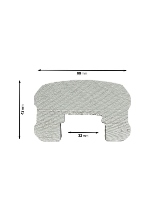 White Primed Solution Handrails & Baserails - In Various Lengths - Image 4