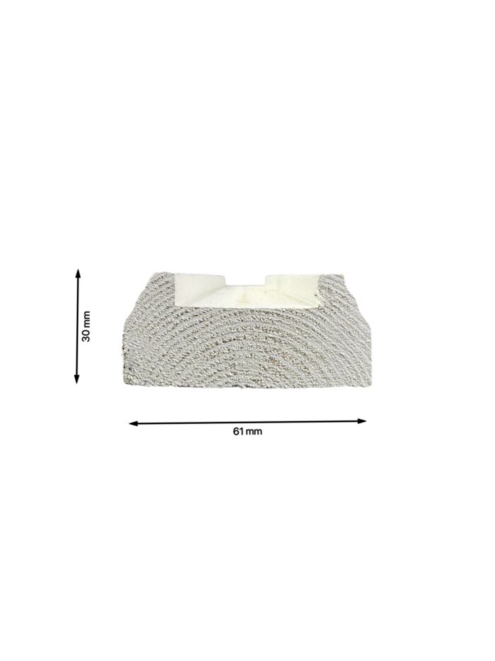 White Primed Stair Handrail and Baserail 41mm - In Various Lengths - Image 10