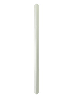 White Primed Stop Chamfer Stair Spindle 41mm x 1100mm