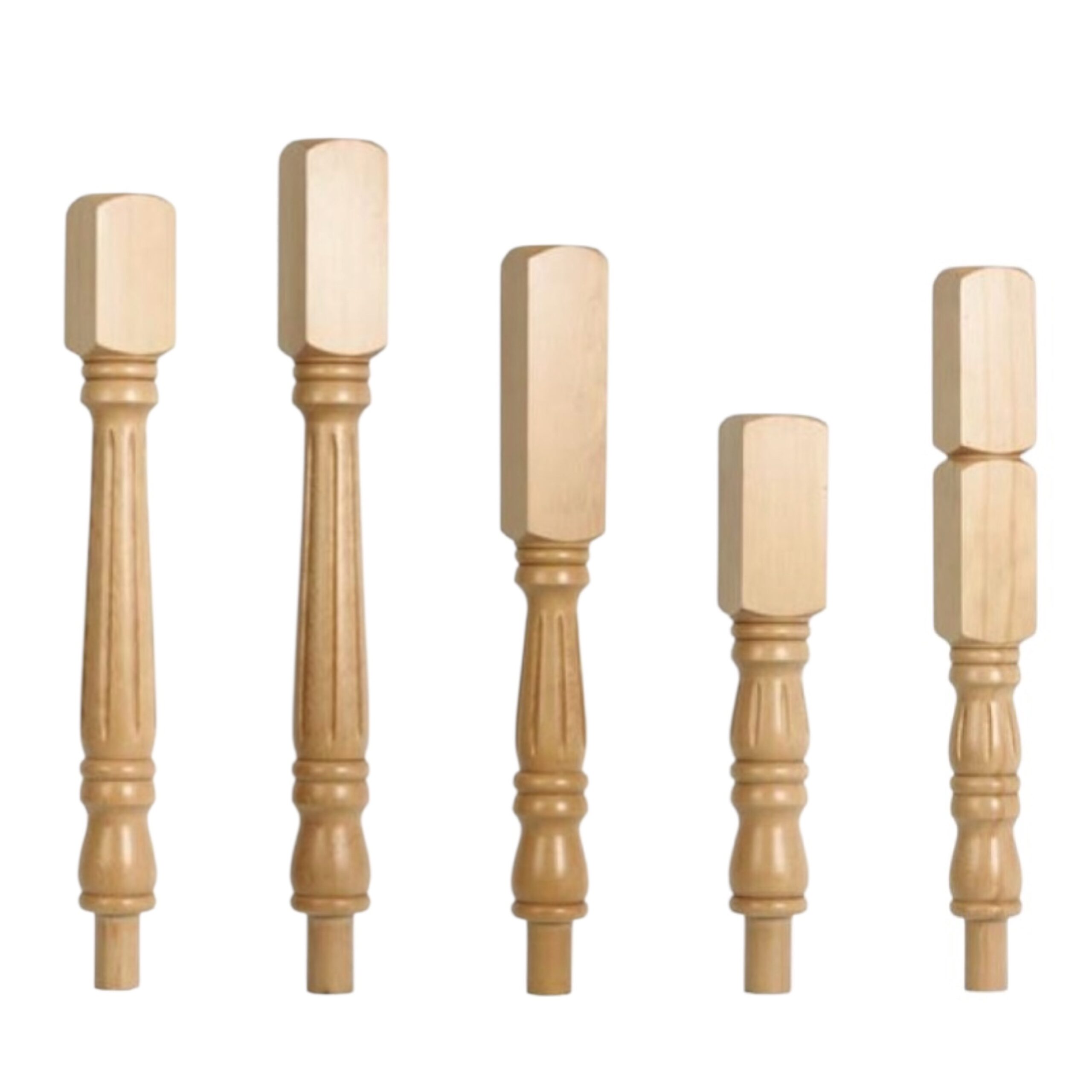 Pine Fluted Georgian Stair Newels
