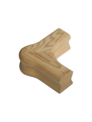 Pine Level Quarter Turn Cap Handrail Fitting