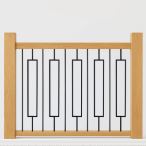 Black Rectangle Metal Spindle Landing Refurbishment Kit