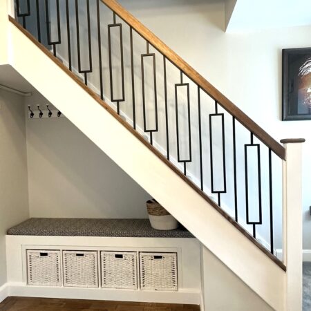 Black Rectangle Metal Spindles