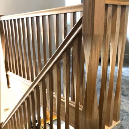 Oak Raymond Twist Spindles & Newel