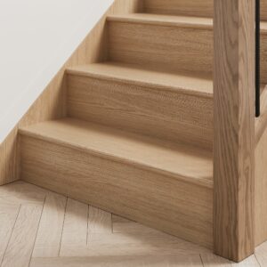 Step-Up Stair Cladding Kit with Reversible Risers