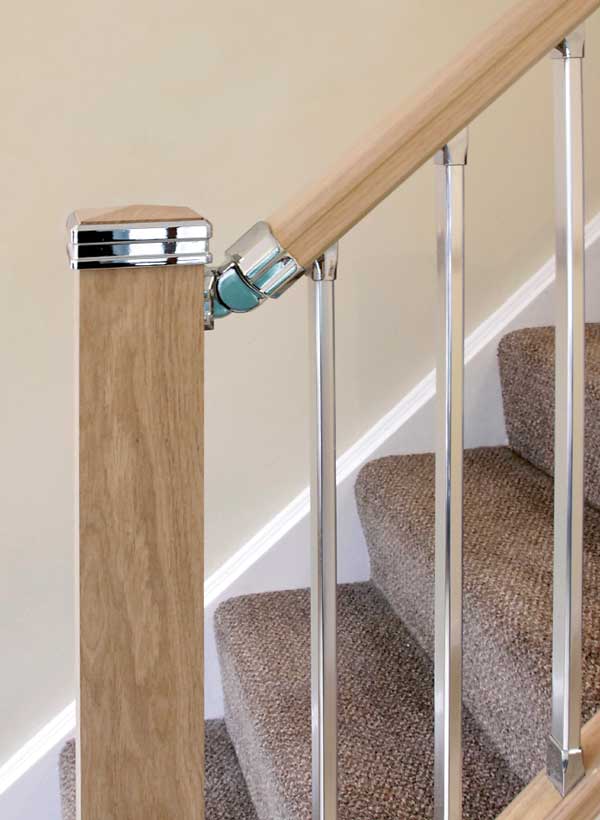 Staircase handrail and newel cap