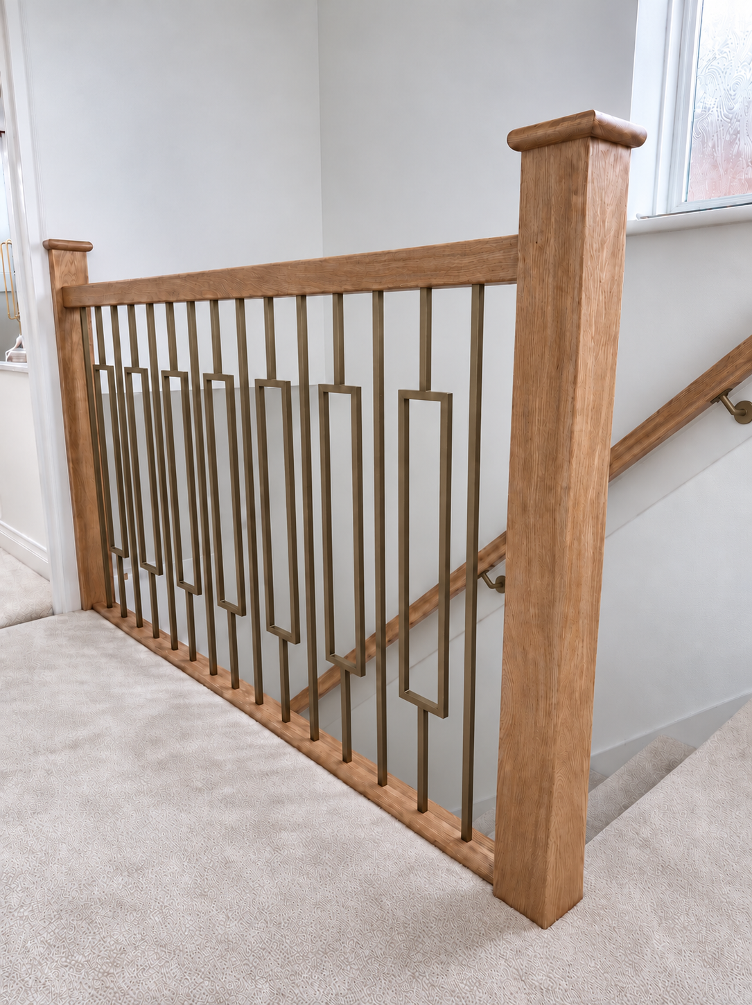 Gold Rectangle Metal Spindle Landing Refurbishment Kit